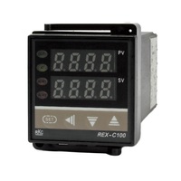 REX-C100 Digital PID Temperatur Original Baru 48*48mm, 100-240VAC, Input Thermocouple/RTD, Output Relay/SSR