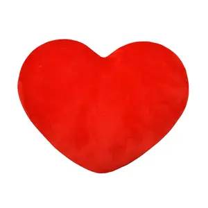 Venta al por mayor decoración romántica cojín regalo del Día de San Valentín amor almohada de peluche en forma de corazón de peluche