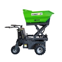 KONSTANT Dumper à pointe haute 500kg Mini roue de chargeur frontal hydraulique pour Offre Spéciale agricole Pompe de boîte de vitesses d'occasion