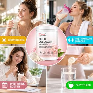 Nouveauté Shecome Multi Collagène Extraits de Plantes Santé Os Articulations Tissus Ongles Peau Complément en Poudre de Protéines de Collagène - Product Image 6
