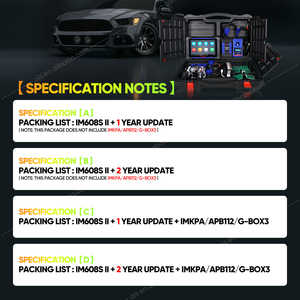 เครื่องมือช่างกุญแจ IM608S II เครื่องโปรแกรมกุญแจรถยนต์ เครื่องสแกน OBD2 สำหรับรถยนต์ Altar MaxiIM IM608 PRO II 2 IM 608 IMMO Diagnostic - Product Image 6