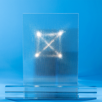 Diffuseur optique résistant aux UV en Perspex, plaque acrylique découpée au laser, épaisseur 1,5 mm, diffuseur de lumière acrylique prismatique