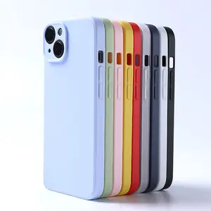 Capa de silicone para celular com logotipo personalizado, capa de silicone para iPhone, capa de silicone para Apple iPhone 12 13 14 15 Pro Max