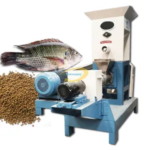 Floating Fish Feed pellet Production Line For Making tilapia Animal Pet cat dog Bird Piglets wet Dry Food puffing Mill Extruder