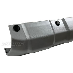 Panneau inférieur du pare-chocs avant pour Mitsubishi Pajero Montero V97 V93 2015-2020, garniture avec 4 boucles, noir argenté - Product Image 5