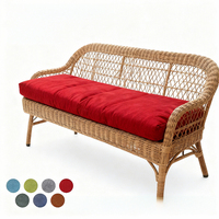 Coussin de canapé en mousse à mémoire de forme à haute élasticité, antistatique, pour usage extérieur, avec housse en lin respirant lavable, coussin de banc OEM ODM