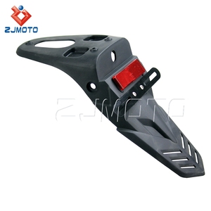 Guardabarros Trasero para Motocross, Supermoto, <span class=keywords><strong>Enduro</strong></span>, Universal, con Soporte para Placa de Matrícula y Reflector Rojo para SUZUKI YAMAHA - Product Image 4