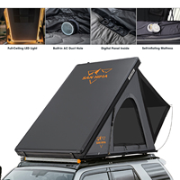 SAN HIMA Tiendas de Campaña Rígidas de Aluminio de Montaje Rápido y Ligero con Apertura Automática para Techo de Coche, Ideales para Camping y Overlanding 4x4