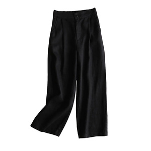 Pantalon droit élégant pour femme, conçu pour une mobilité fluide, une silhouette soignée et un look frais au quotidien - Product Image 1