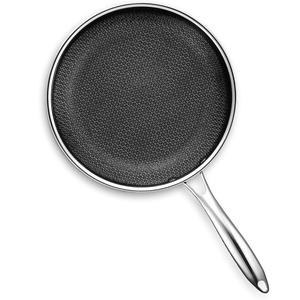 Juego de Utensilios de Cocina de Alta Calidad, Estilo Moderno, Tapas de Vidrio, Sartén de Acero Inoxidable Triple, Apto para Lavavajillas, Apto para Horno, Apto para Inducción - Product Image 2