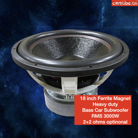 Haut-parleur de subwoofer de voiture 18 pouces, subwoofer de 18 pouces, 3000W RMS, basses puissantes, 6000W de crête SPL, subwoofer de voiture