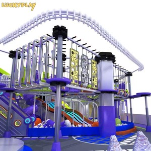 LUCKYPLAY Parque de Aventuras Interior con Circuito de Cuerdas en Altura - Modelo de Parque de Aventuras Luckyplay con Certificación CE, Tamaño Personalizado - Product Image 1