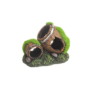 Decoración para Peceras, Musgo de Resina, Escondite para Acuarios, Cueva, Casa para Camarones, Nido para Cíclidos, Barril de Vino Hueco - Product Image 5