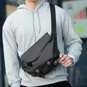 Borsa da <span class=keywords><strong>uomo</strong></span> semplice alla moda borsa a tracolla Casual e leggera a spalla singola borsa a tracolla di grande capacità nuova Versatile - Product Image 1