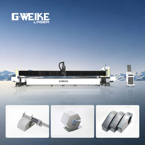 Machine de découpe laser à fibre CNC Yaskawa AI pour tôles, format personnalisé grand format 14m * 4m, modèle GKS12025SL, prix promotionnel - Product Image 1