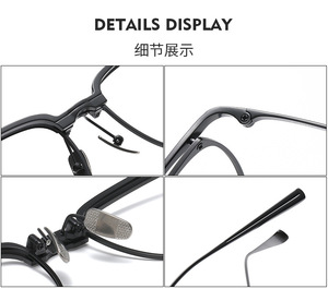 Gafas de lujo para hombre, montura de gafas ópticas de marca dorada, a la moda, de titanio, airon - Product Image 6