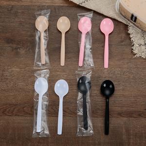 ภาพวาดบางเป็นมิตรกับสิ่งแวดล้อมซิลิโคนขายส่งโลโก้ที่กำหนดเองเด็กฝึกอบรมไม้มินิช้อนส้อมให้อาหาร150มิลลิลิตร - Product Image 3