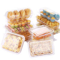 Boîtes d'emballage personnalisées transparentes pour biscuits et gâteaux, en plastique PET, pour pâtisseries et desserts
