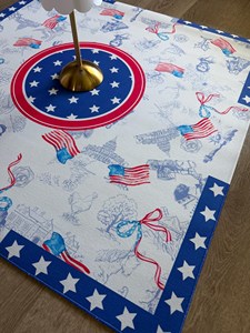 Alas Meja Mahjong Patriotik 4 Juli Anti-Selip Tahan Lama Alas Mah Jongg Amerika untuk Malam Permainan - Product Image 4
