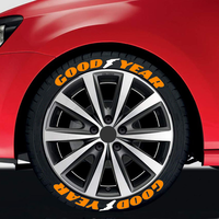 Autocollant personnalisé pour roues de 15'' à 24'', texte pour roues GOODYEAR, lettrage pour pneus de voiture