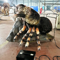 Eğlence Robot böcek ekran heykeli gerçekçi Animatronic böcek örümcek arı