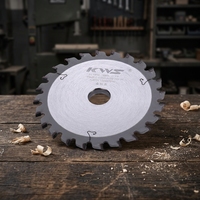 Lame de scie circulaire conique diamantée KWS de 120 mm, lame de scie à disque PCD pour panneaux de particules, contreplaqué, MDF, HDF