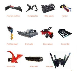 الهيدروليكية الصغيرة 23HP مصغرة جرافة جرافة انزلاقية مع بأشكال مختلفة المرفقة للبيع - Product Image 5