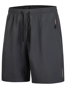 กางเกงขาสั้นกีฬาแห้งเร็วของผู้ชายน้ำหนักเบาพิเศษป้องกันริ้วรอยระบายอากาศโพลีเอสเตอร์/ สแปนเด็กซ์ - Product Image 6