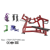 Équipement de fitness de gymnastique commerciale plaque de force chargée Machine assise presse de poitrine inclinée presse de banc de mouche pectorale