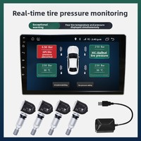 Sensor TPMS Navigasi Android Sensor Terintegrasi Layar Digital Bertenaga USB Keamanan Run-Flat Rentang 0-8 Bar