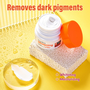 Meilleure crème éclaircissante et blanchissante pour la peau, à base de vitamine C naturelle, anti-taches et anti-taches de rousseur, enrichie en collagène, de la marque propre. - Product Image 2