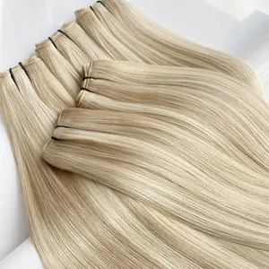 Russian New Machine Weft Double Drawn Invisible Volume Wefts Flex Weft Human Hair Extensions