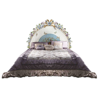 Européenne antique fille chambre meubles de maison classique luxe chambre principale luxe roi reine taille français lit complet chambre farme ensemble