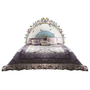European Antique Girl Room Home Furniture Classic Luxury Master Bedroom Luxury king Queen Size French Full <strong>Bed</strong> Room <strong>Farme</strong> <strong>Set</strong> - Product Image 6