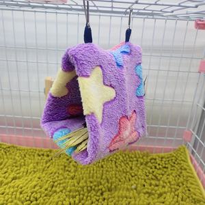 Gabbia per uccelli con nido triangolare di flanella invernale calda per animali domestici fornisce classici ecologici Indoor/Outdoor per passero Bantam - Product Image 6