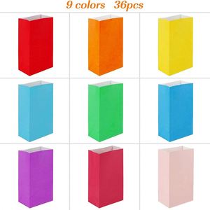 Paper Party Small <b>Gift</b> Bags <b>Wrapped</b> Treat Bag for Birthdays Baby Showers Craft and Activities <b>Wedding</b> Premium Wrapping Paper Bag - Product Image 3