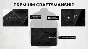 Camicia <span class=keywords><strong>da</strong></span> <span class=keywords><strong>Lavoro</strong></span> Ignifuga Resistente agli Strappi per Uomo, Manica Lunga, Personalizzabile, per Costruzioni e Lavori all'Aperto, Mimetica - Product Image 4