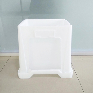Seau carré en plastique, pot carré blanc pour fleur coupée pour le marché hollandais - Product Image 4