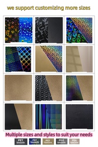 254x24 1mm/10x9.5inch Prusa i3 MK4 MK3 mk3s + lõi một PEI xây dựng tấm hai mặt bột mịn kết cấu nền tảng máy in 3D - Product Image 2