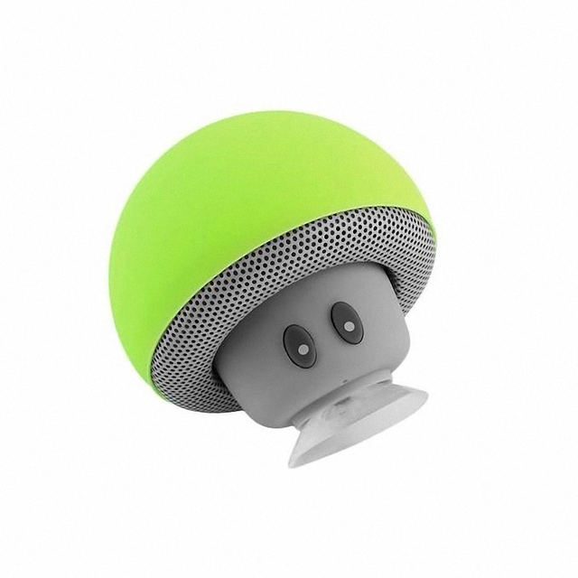 Ekinge Mushroom Cute Portable Wireless BT Speaker with Sucking Cup Phone Holder