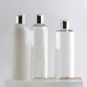 Botella Redonda de PET Transparente Ámbar de 400 ml Personalizada para Gel de Ducha, Champú, Loción, Acondicionador para el Cabello, Envase para Jabón Corporal - Product Image 4