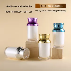 Cao Cấp Y Học Viên Nang Chai Nhựa PS Thức Ăn Vật Nuôi Lớp Rỗng Chai Với Lớp Phủ UV Vít Cap - Product Image 6