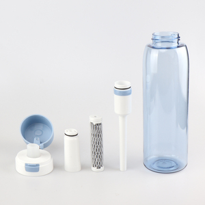 <span class=keywords><strong>Bouteille</strong></span> <span class=keywords><strong>filtrante</strong></span> à eau portable en plastique sans BPA avec <span class=keywords><strong>charbon</strong></span> actif et alcalin pour survie et sport - Product Image 1