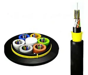 ExactCables Cable de fibra óptica ADSS de alto rendimiento Unidad de fibra soplada por aire con chaqueta Lszh