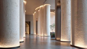 Panneaux muraux effet pierre <span class=keywords><strong>travertin</strong></span>, panneaux muraux flexibles, carreaux flexibles, décoration extérieure pour hôtel, villa, revêtement en briques - Product Image 3