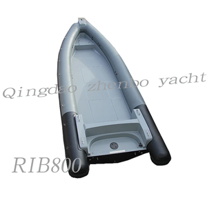 26FT 800 CE Bateau gonflable <span class=keywords><strong>semi</strong></span>-<span class=keywords><strong>rigide</strong></span> Hypalon fibre de verre rameur nervures Yacht utilisé pour moteur hors-bord - Product Image 2