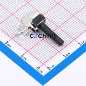 GT-TC102B-H170-L1 Tactile Switch Through hole,6.1x6.1mm Switch Single Pole Single Throw Round Button 2.5N Right Angle Insert - Product Image 1