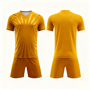 Completo da Portiere Personalizzato Nero per Adulti e Bambini, Maglia da <span class=keywords><strong>Calcio</strong></span> a Maniche Lunghe con Stampa Sublimatica del Logo - Product Image 1