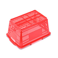 Panier de rangement empilable en plastique avec 2 poignées, écologique, durable, capacité 28L, pour la préparation des commandes, la logistique d'entrepôt et la livraison à domicile