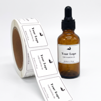 Étiquettes autocollantes personnalisées pour emballages cosmétiques, résistantes à l'eau et à l'huile, avec votre logo, rouleau d'étiquettes de luxe pour flacons de soins de la peau